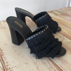 Michael Kors Women's Gallagher Mules Fringe